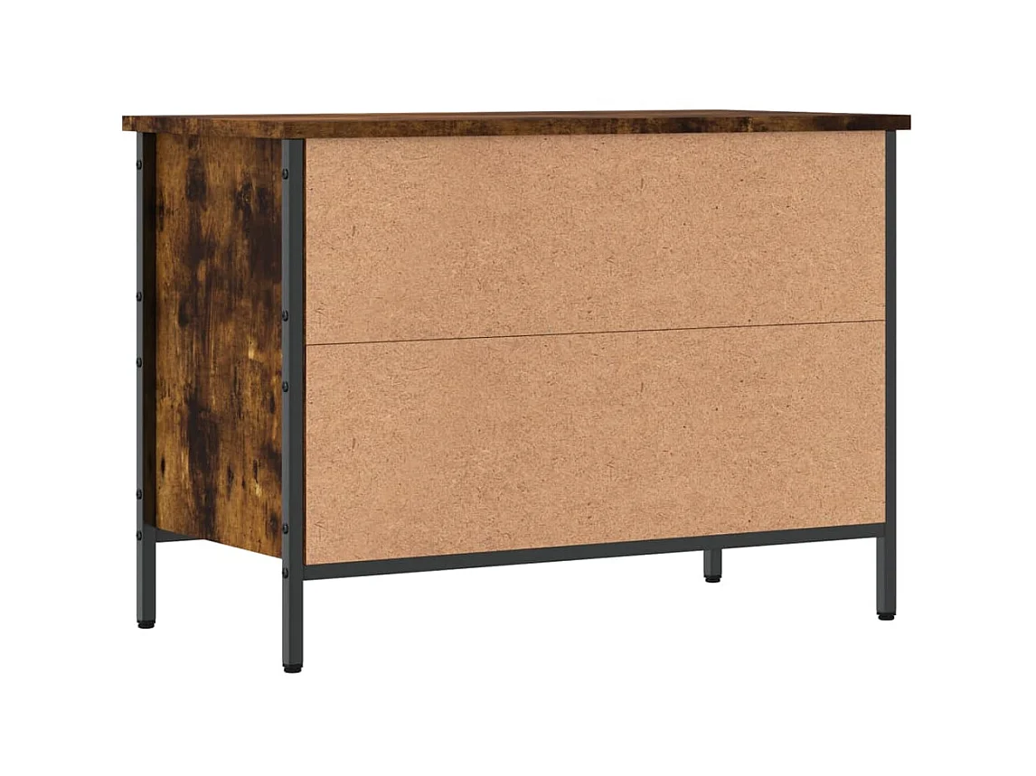 Scarpiera in rovere affumicato 69x35x50 cm in derivati del legno
