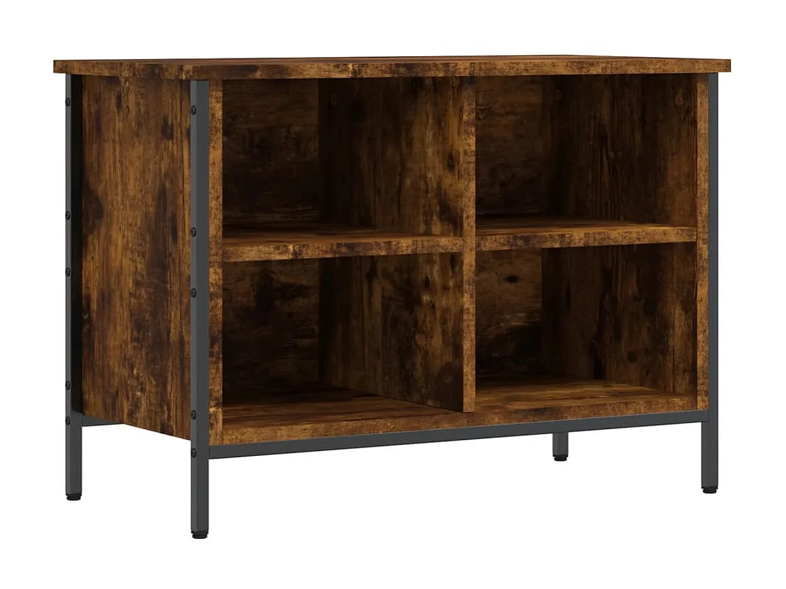Armoire à chaussures chêne fumé 69x35x50 cm bois d'ingénierie