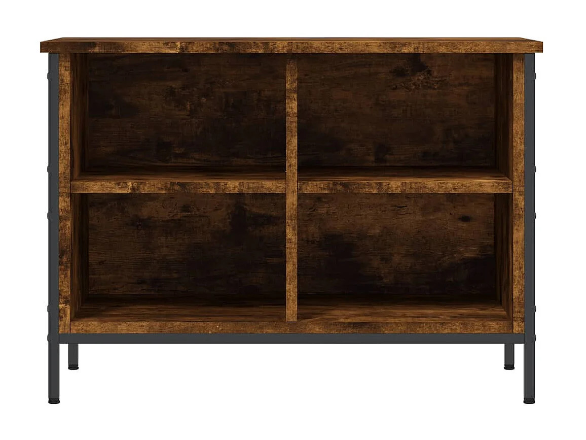 Armoire à chaussures chêne fumé 69x35x50 cm bois d'ingénierie