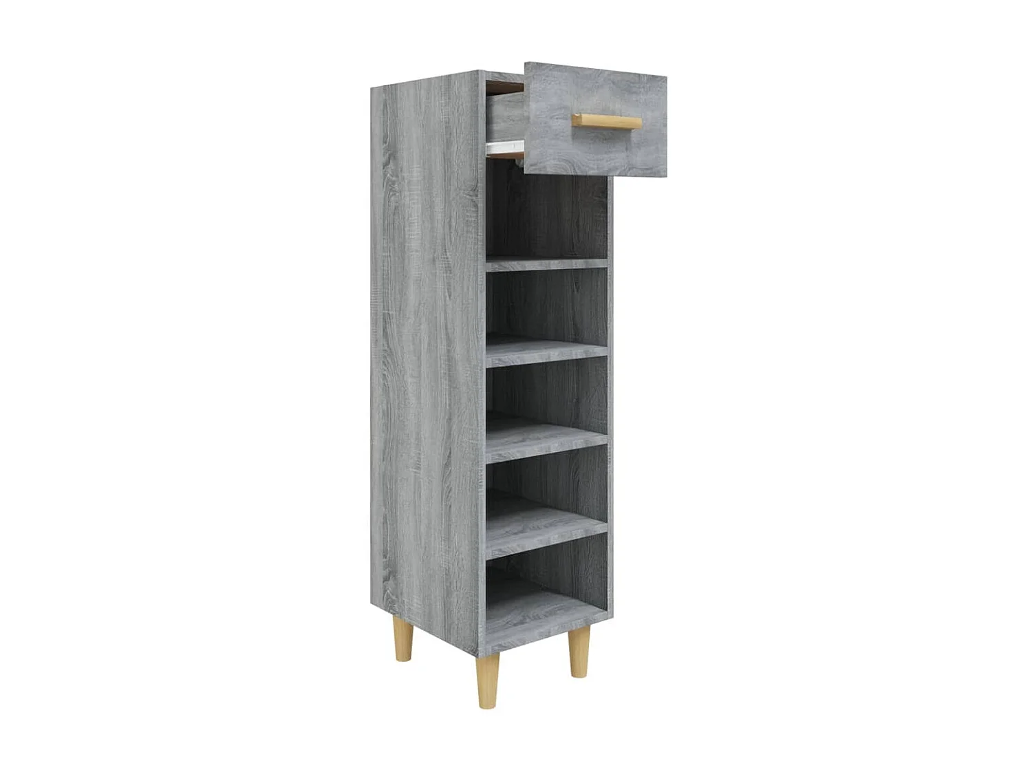 Meuble à chaussures Sonoma gris 30x35x105 cm Bois d'ingénierie