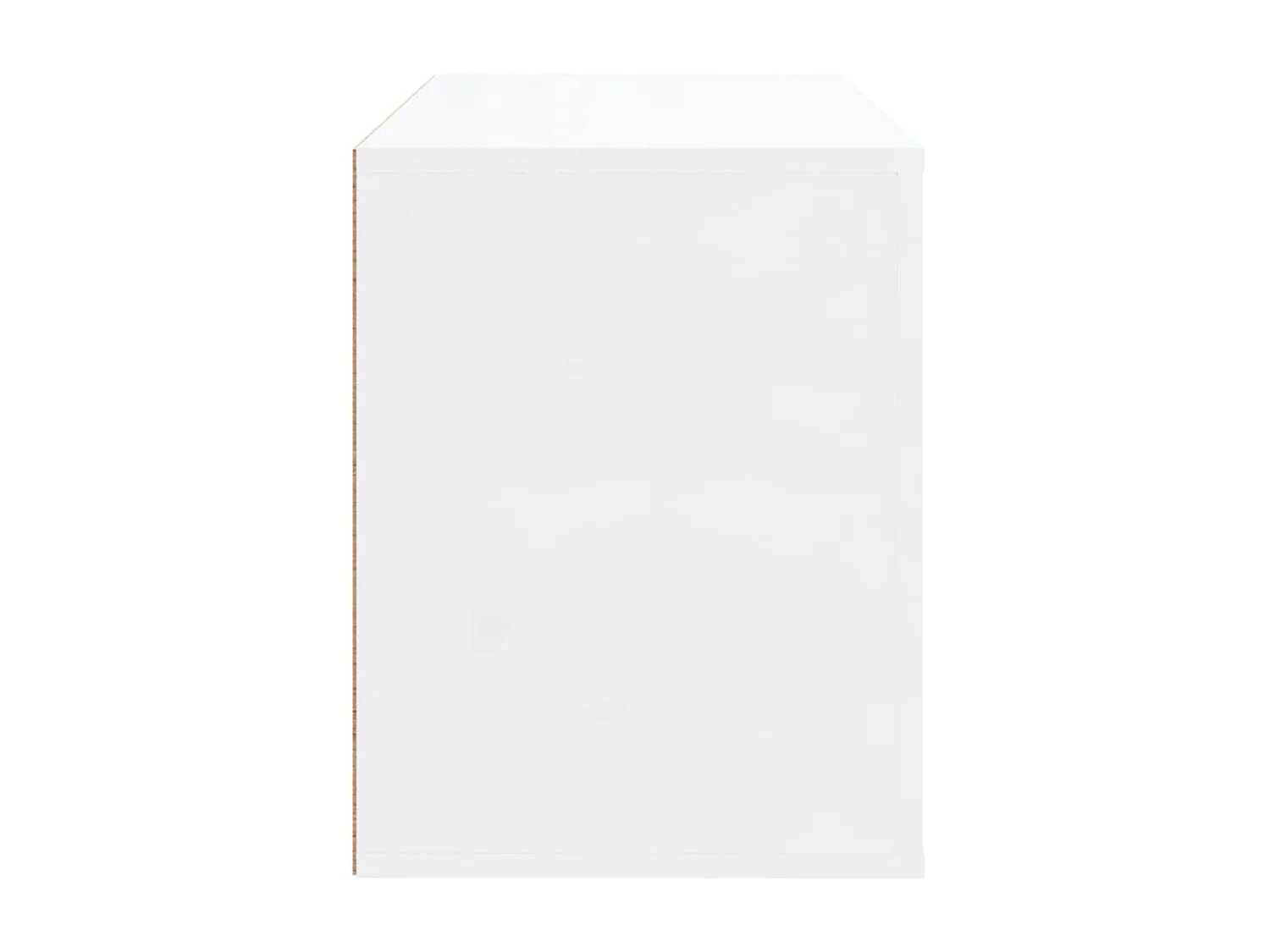 Scarpiera Bianco lucido 80x35x45 cm MDF