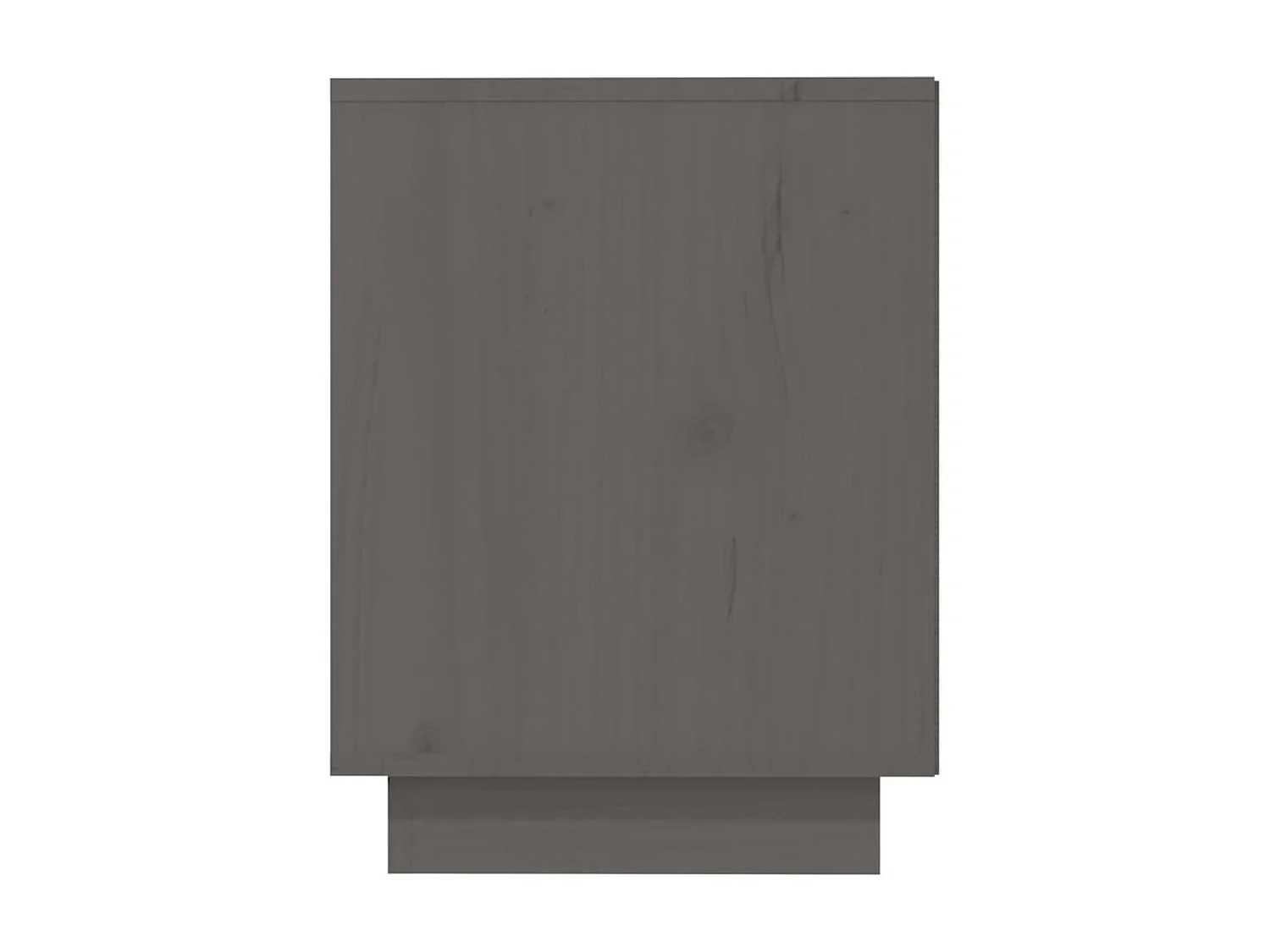 Scarpiera Grigia 110x34x45 cm Legno di pino massiccio