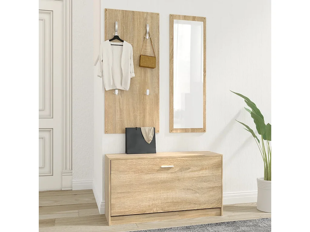 Set scarpiera 3 in 1 in quercia Sonoma