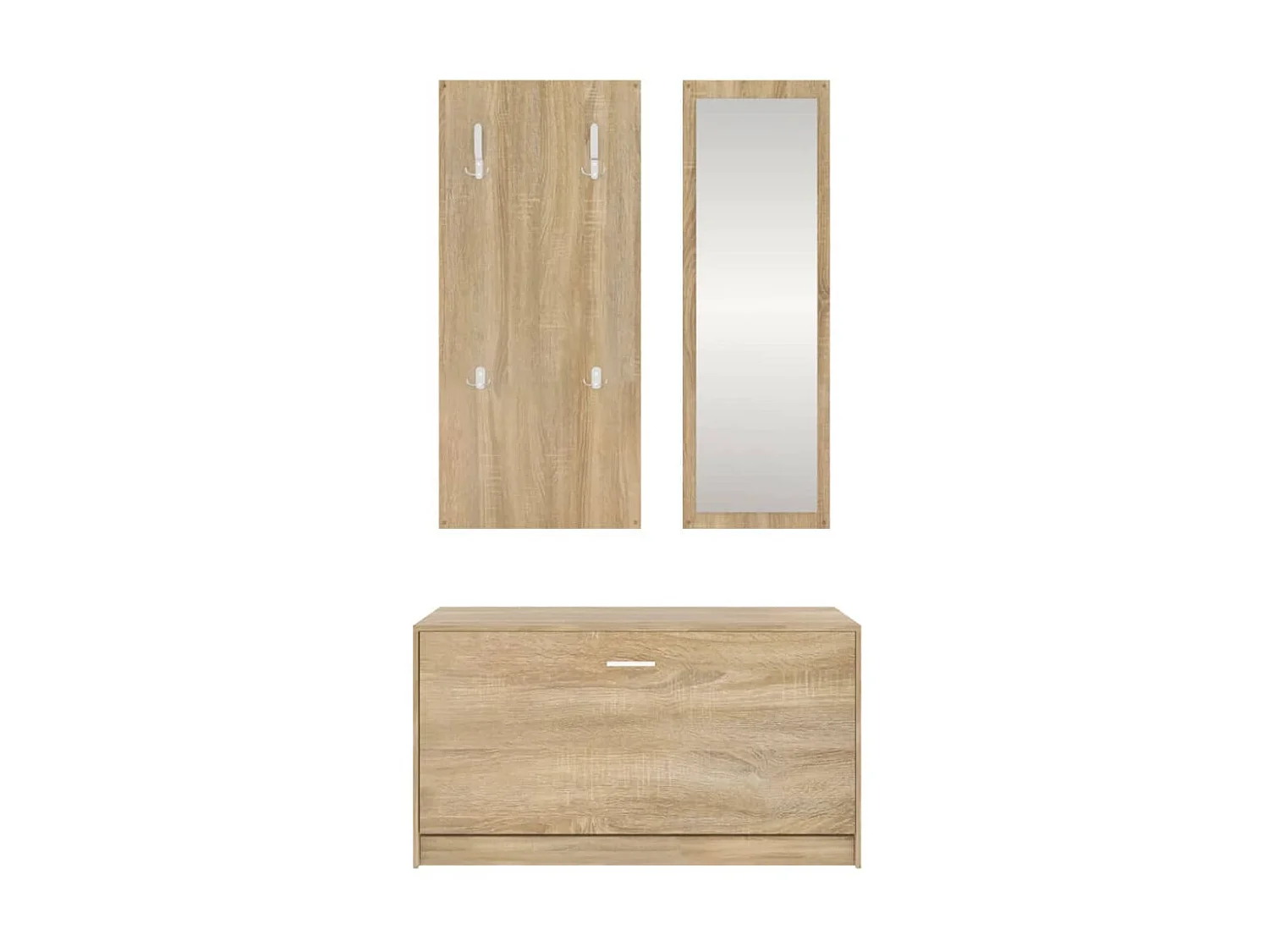 Set scarpiera 3 in 1 in quercia Sonoma