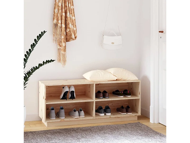 Schoenenkast 110x34x45 cm Massief grenenhout