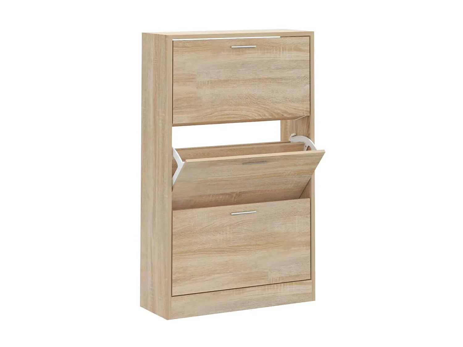 Sapateira carvalho Sonoma 63x24x103cm Madeira trabalhada