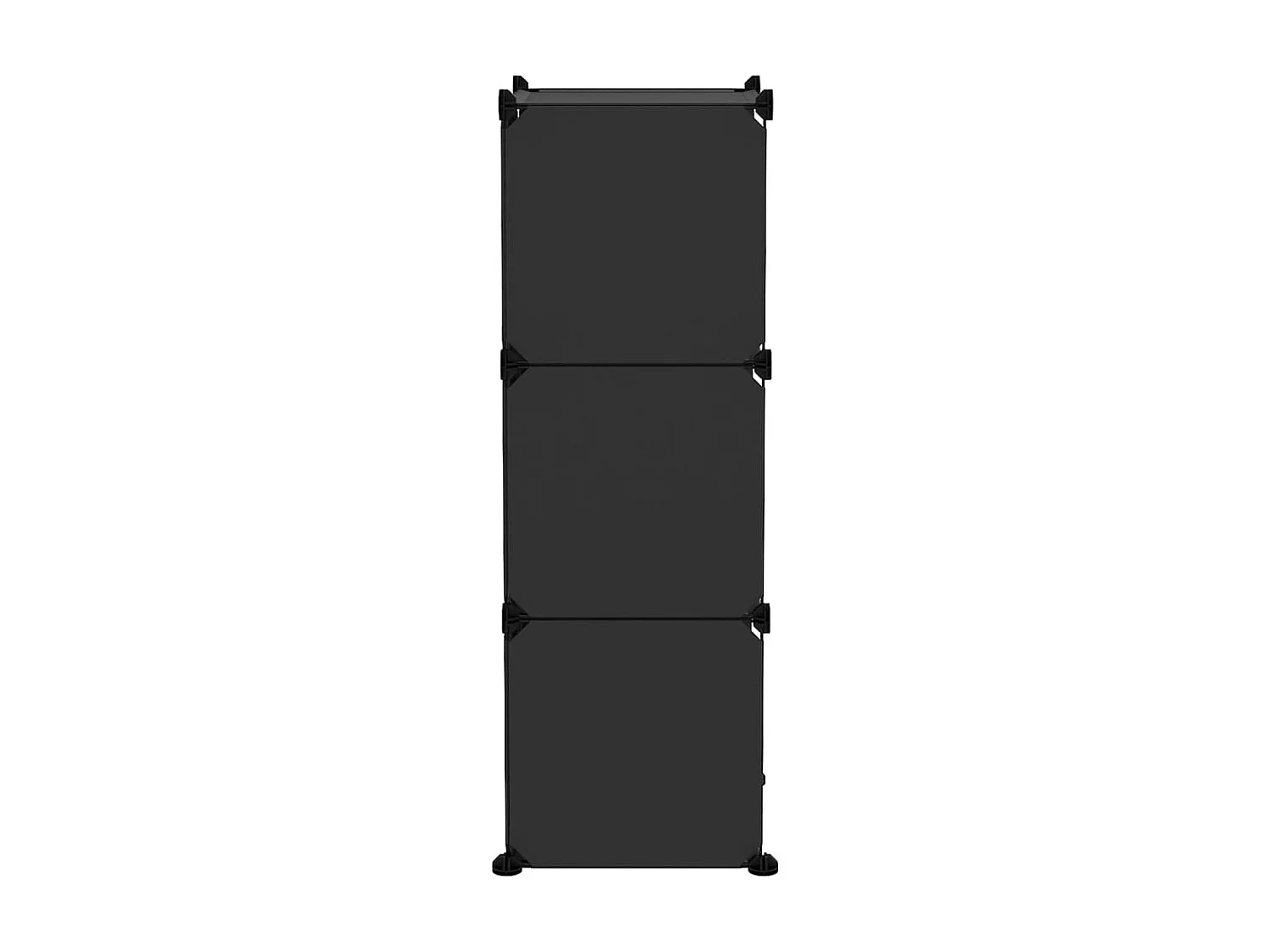 Cubi portaoggetti 6 pz Nero PP