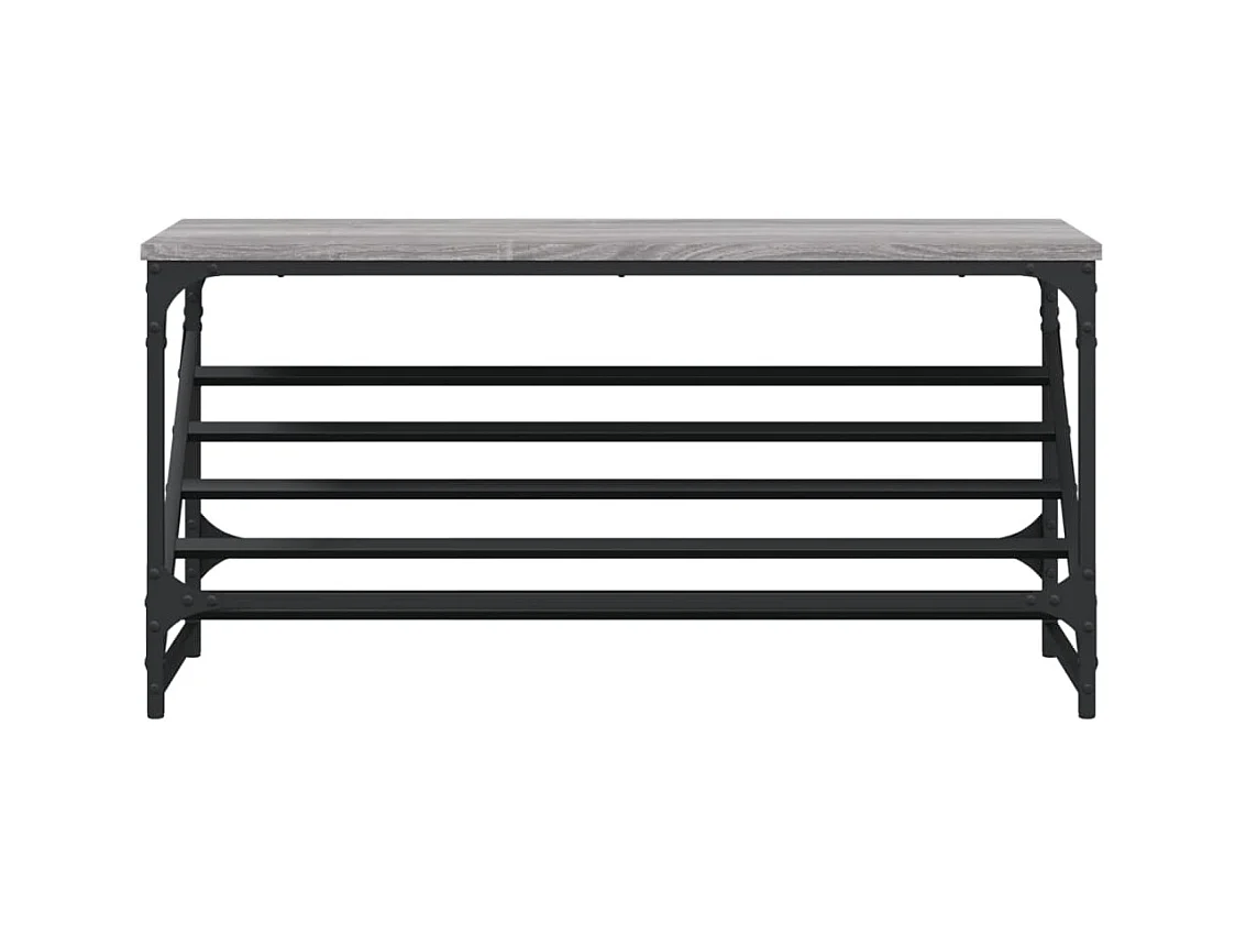 schoenenrek sonoma grijs 90x30x45 cm samengesteld hout