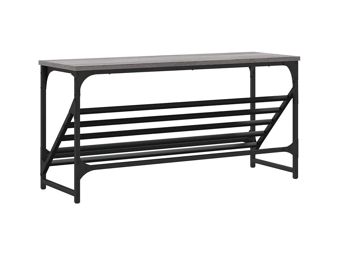 schoenenrek sonoma grijs 90x30x45 cm samengesteld hout