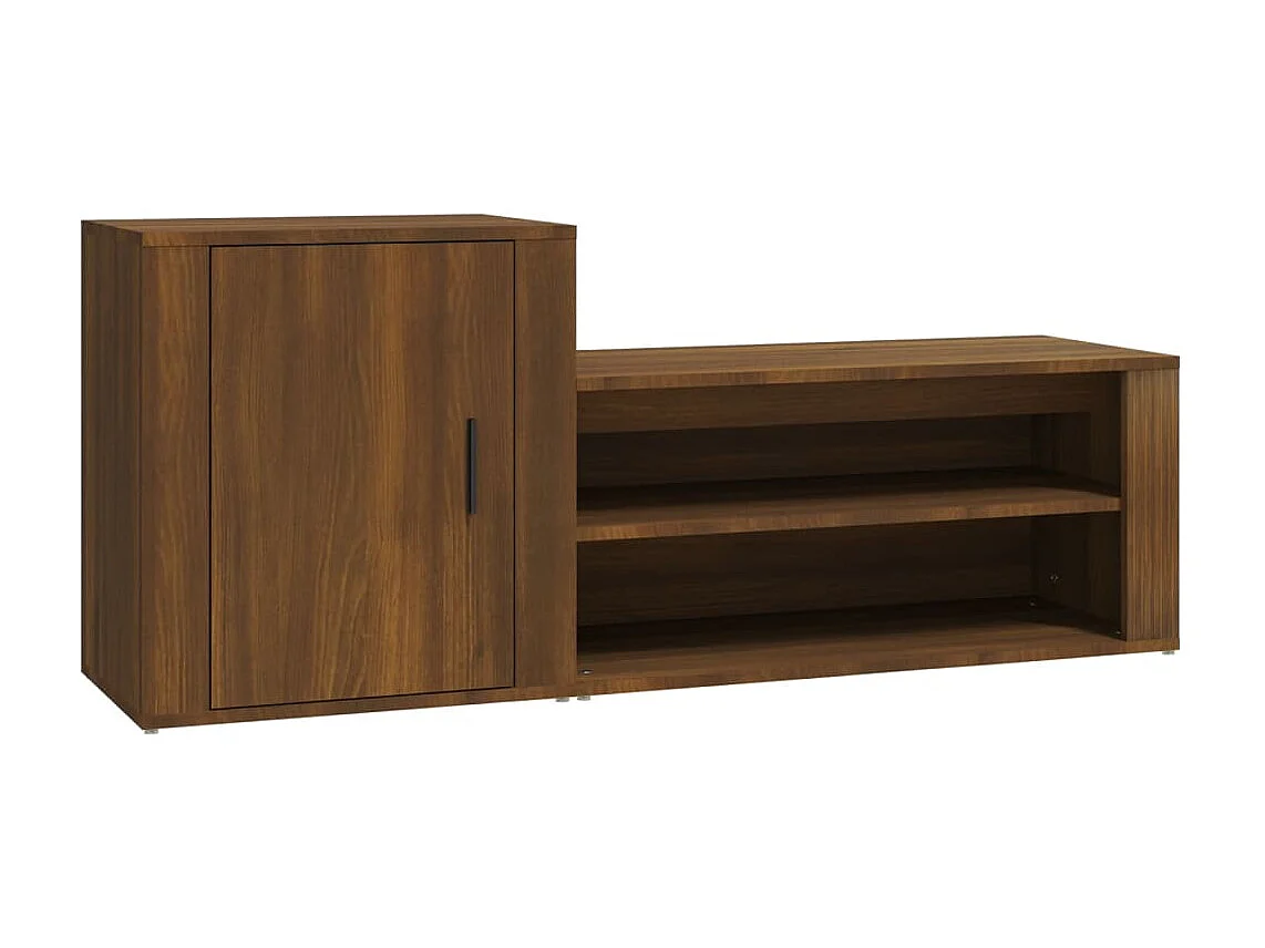 Armoire à chaussures Chêne marron 130x35x54cm Bois d'ingénierie
