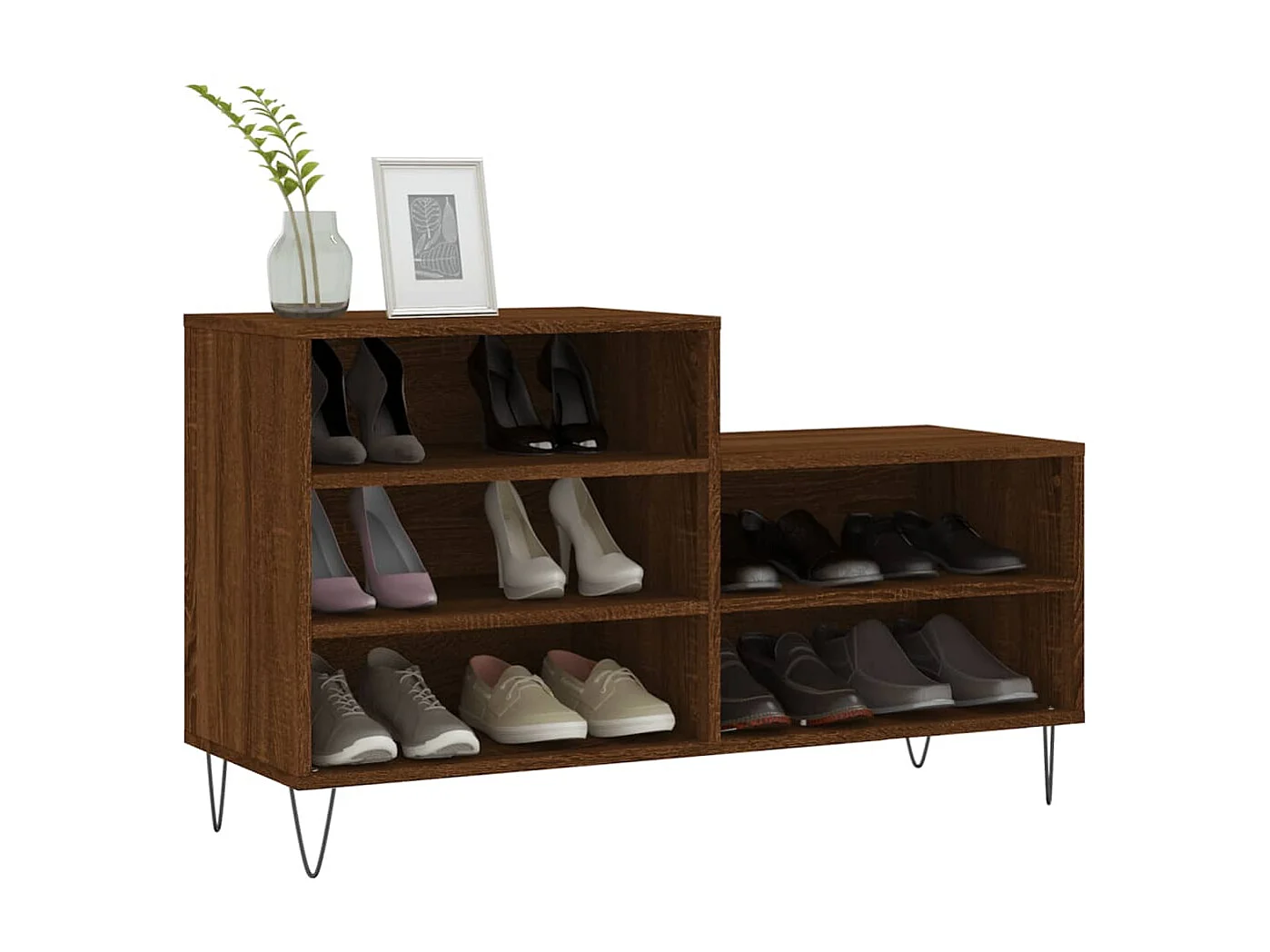 Armoire à chaussures Chêne marron 102x36x60cm Bois d'ingénierie