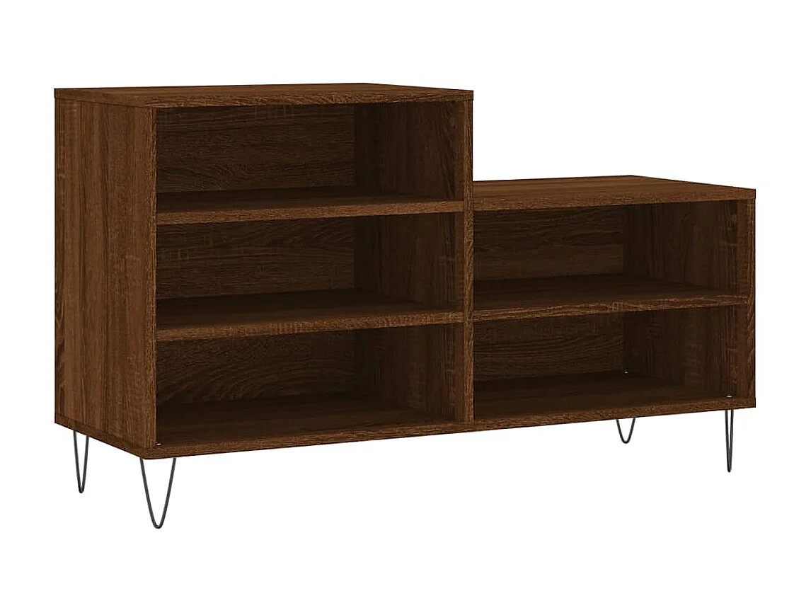 Armoire à chaussures Chêne marron 102x36x60cm Bois d'ingénierie