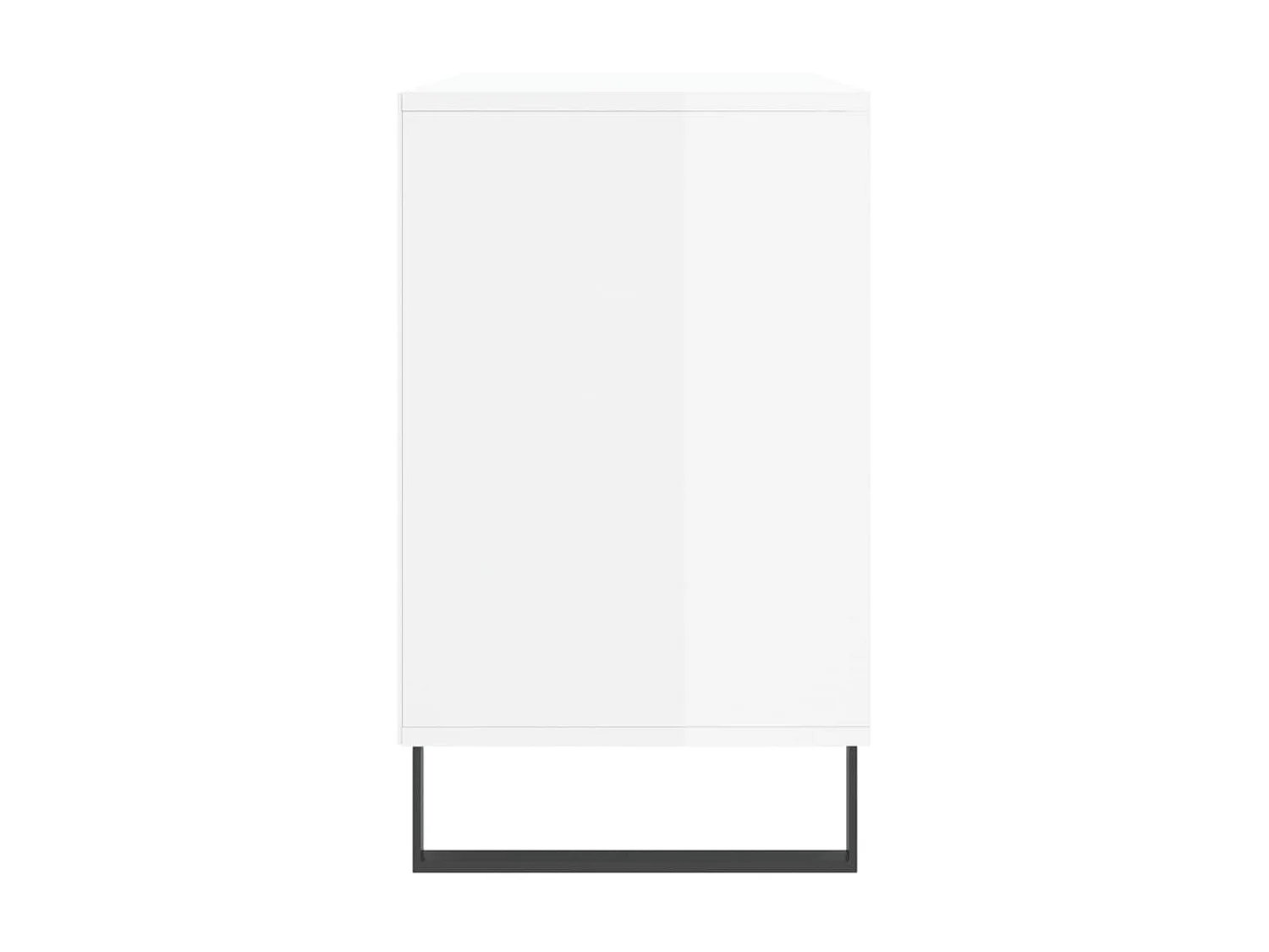 Armoire à chaussure Blanc brillant 102x36x60 cm Bois ingénierie