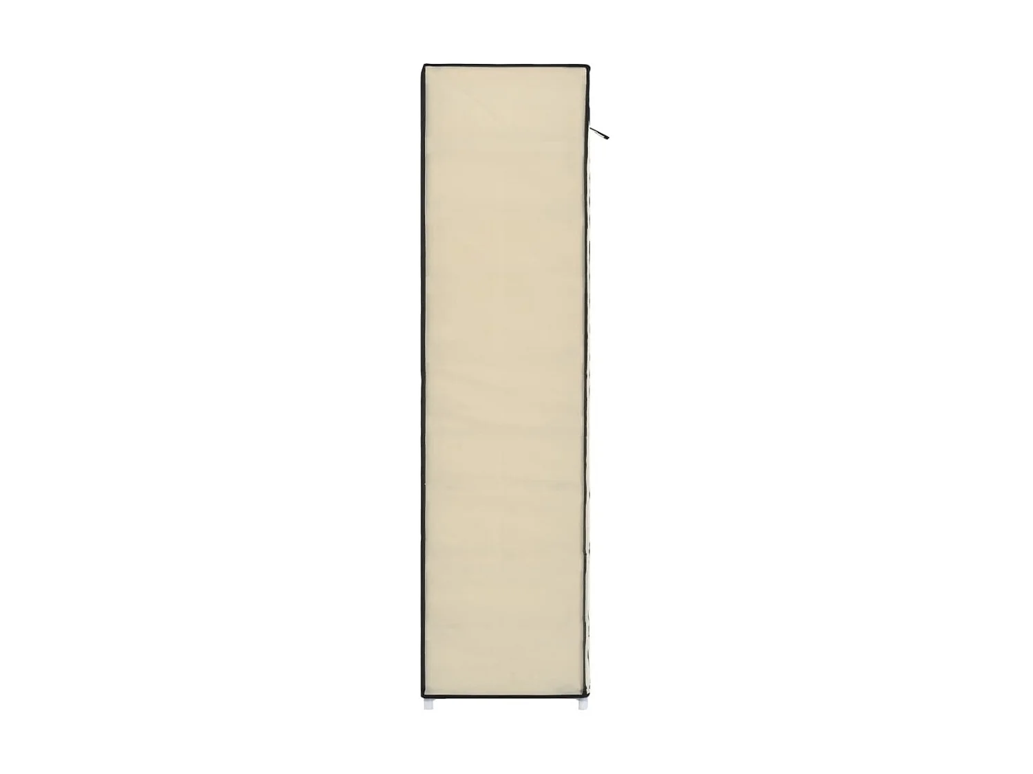 Schoenenkast met beige hoes 115x28x110 cm Stof