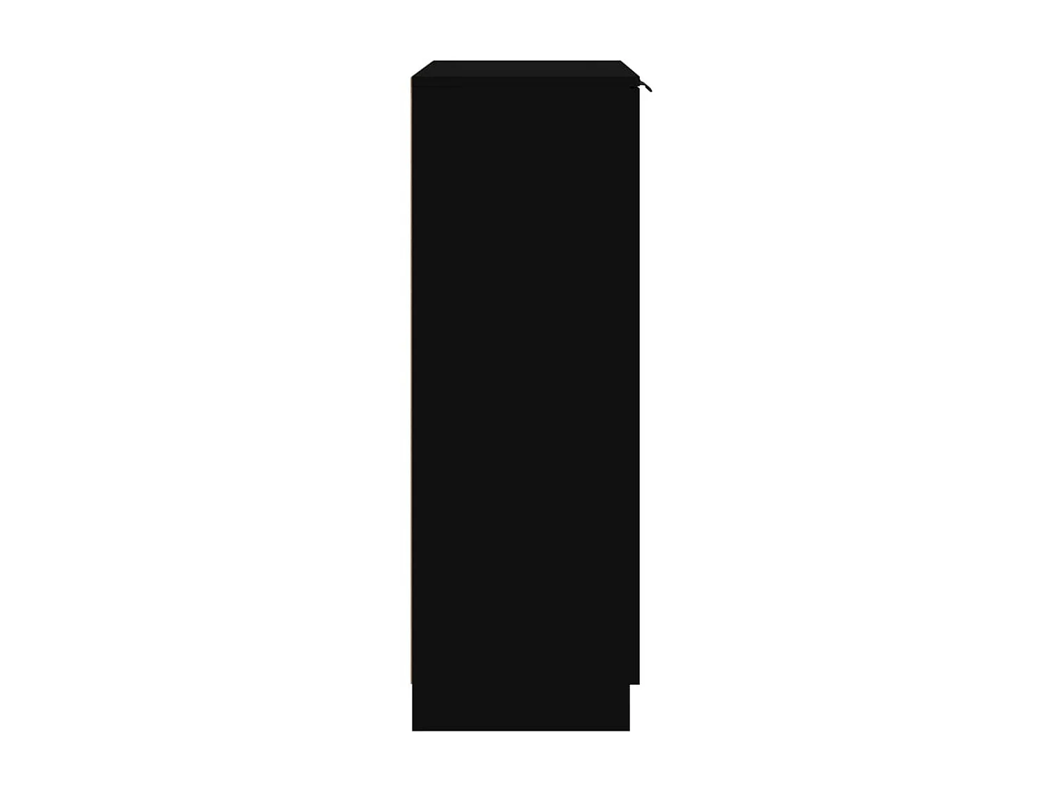 Sapateira preta 59x35x100 cm madeira trabalhada