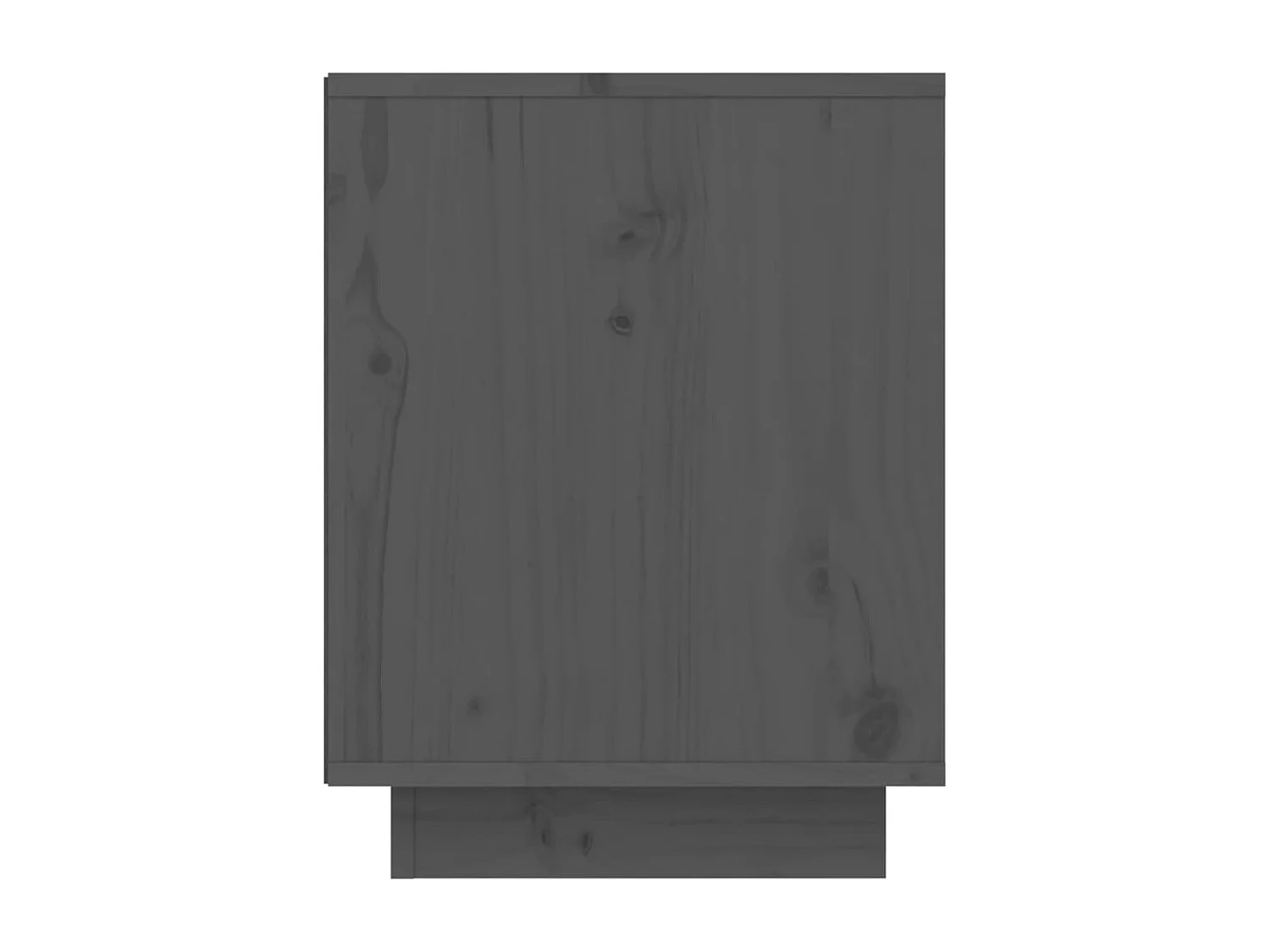 Sapateira Cinza 60x34x45 cm Madeira maciça de pinho