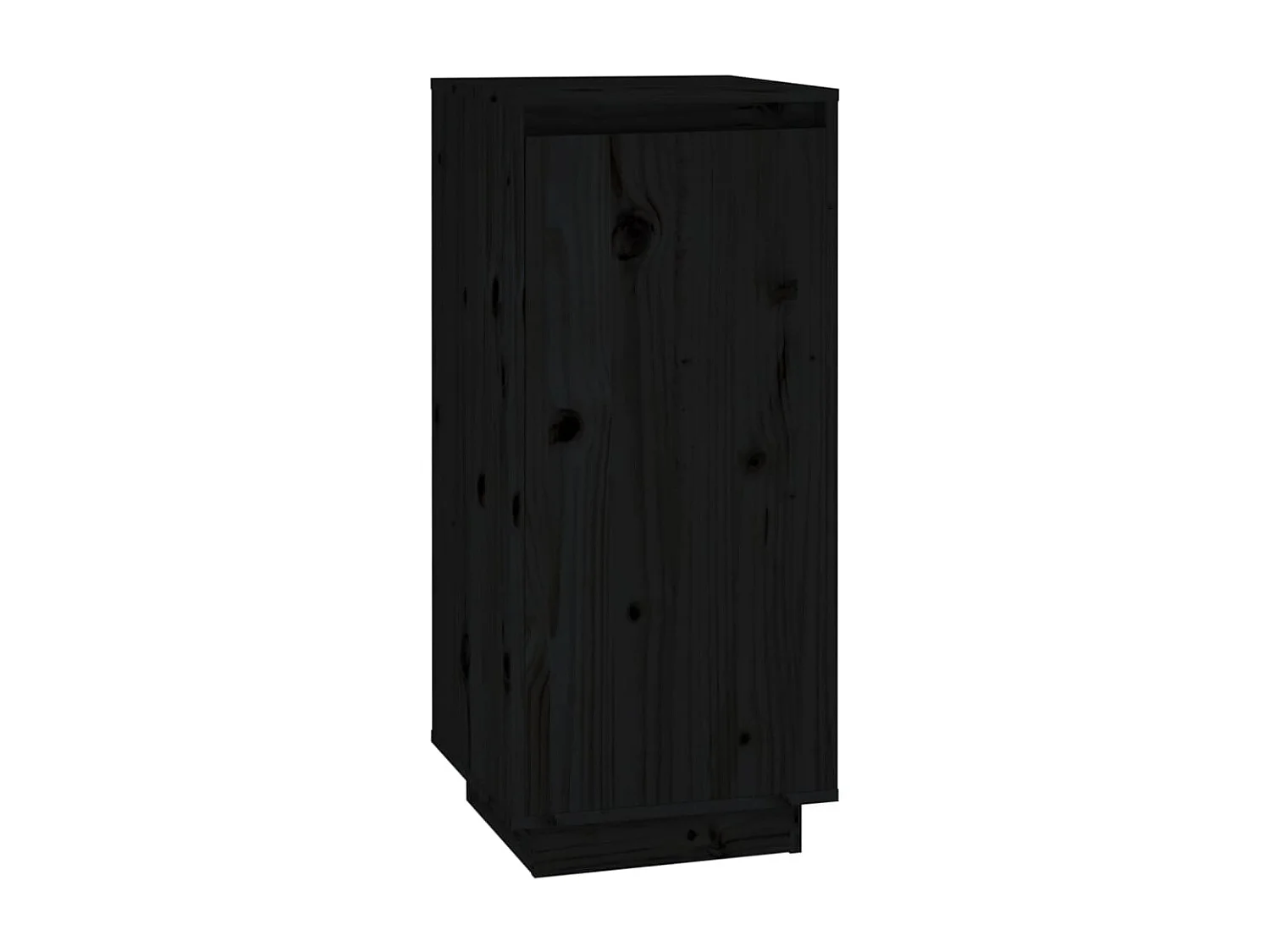Armoire à chaussures Noir 35x35x80 cm Bois de pin massif