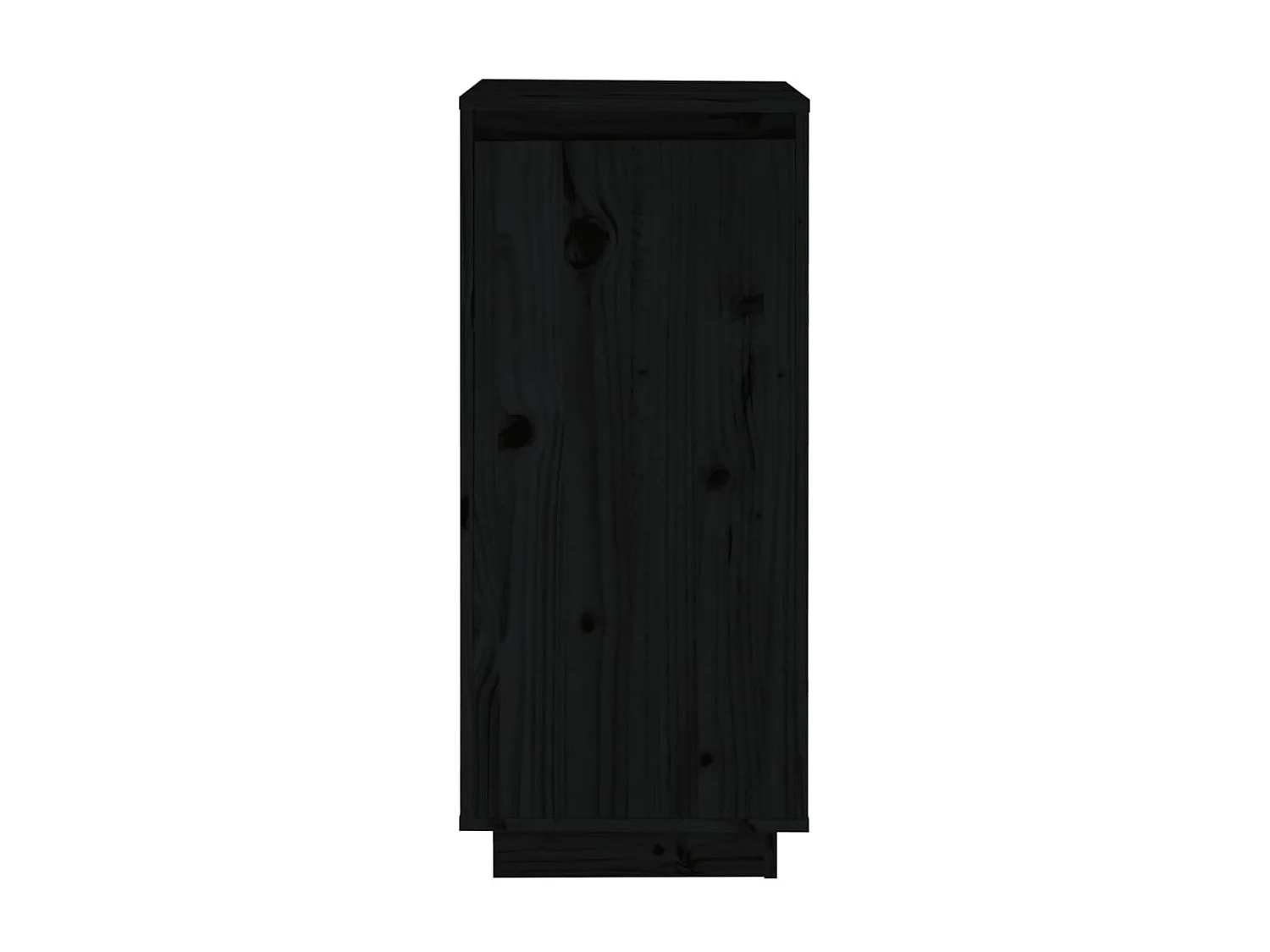 Armoire à chaussures Noir 35x35x80 cm Bois de pin massif