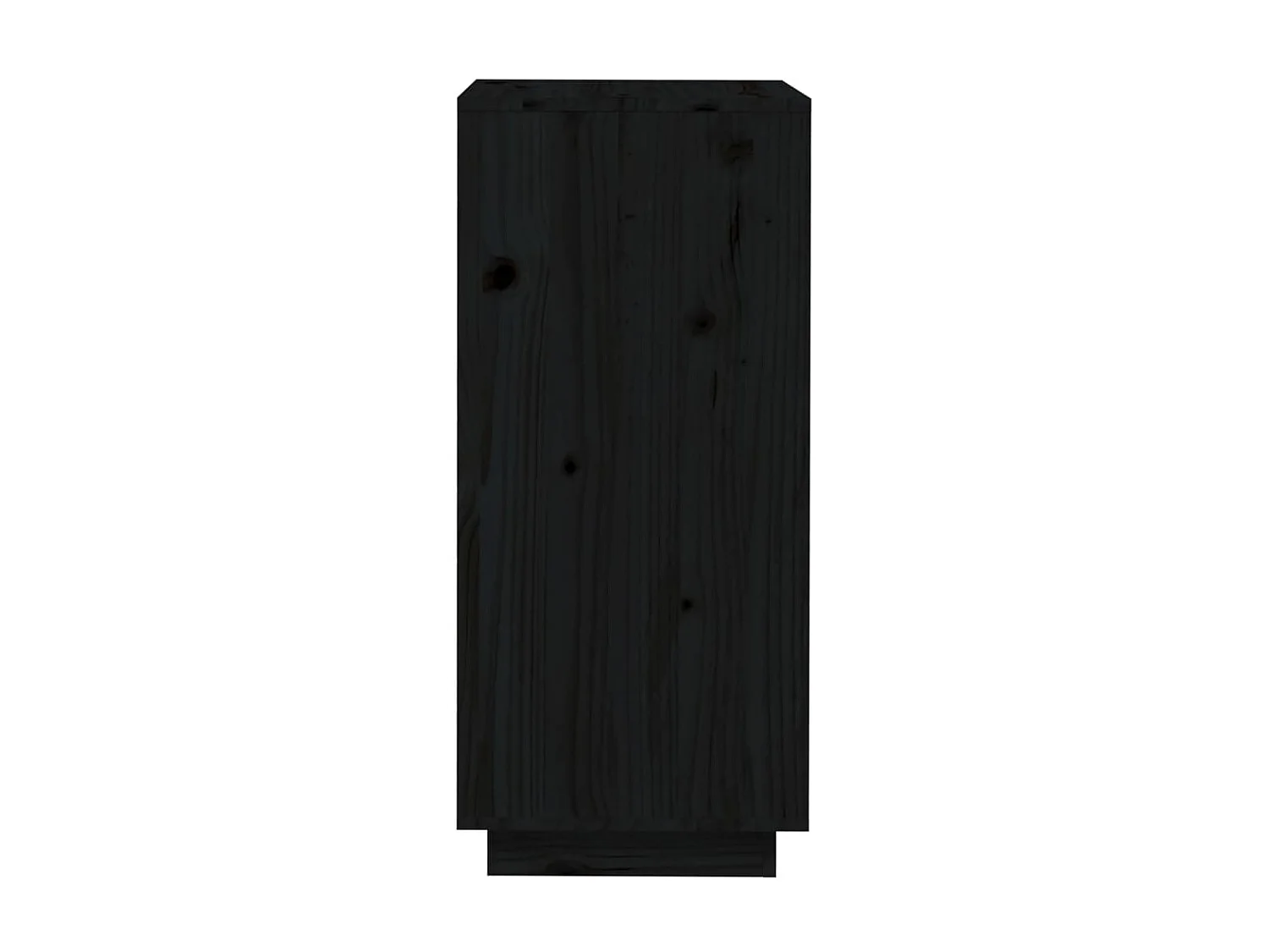 Armoire à chaussures Noir 35x35x80 cm Bois de pin massif