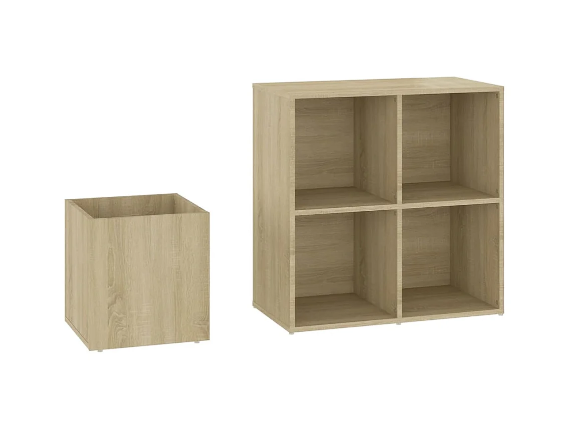 Schuhschrank Sonoma-Eiche 105x35,5x70 cm Spanplatte