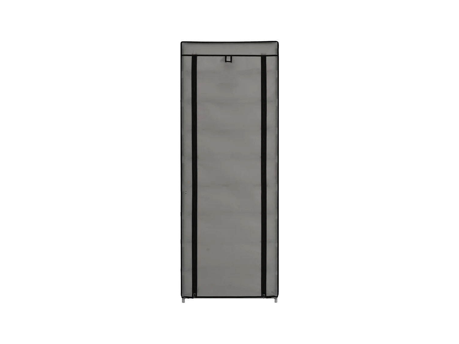 Schoenenkast met hoes Grijs 57x29x162 cm Stof