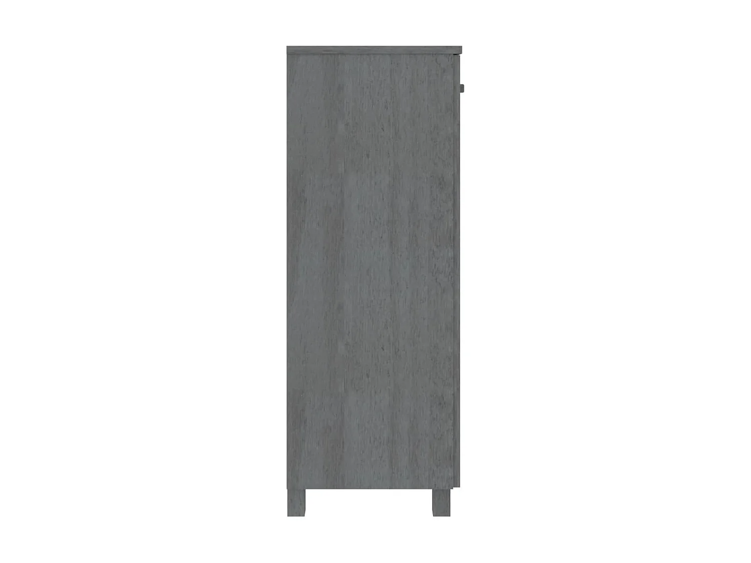 Armoire à chaussures HAMAR Gris foncé 85x40x108 cm Pin massif