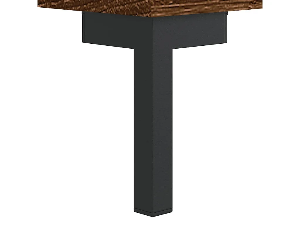 Banc à chaussures chêne marron 102x35x55 cm bois d'ingénierie