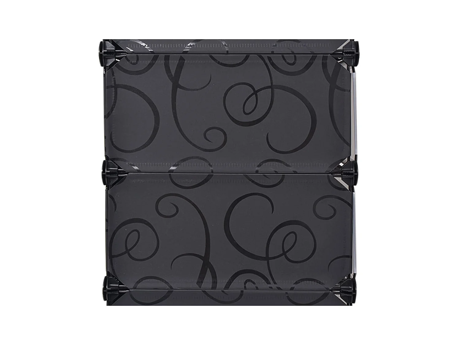 Sapateira com 10 compartimentos Preto