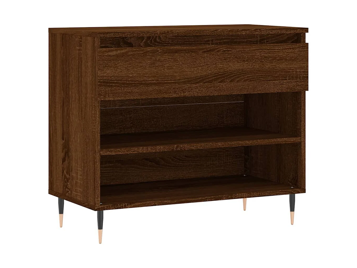 Scarpiera Rovere marrone 70x36x60 cm MDF