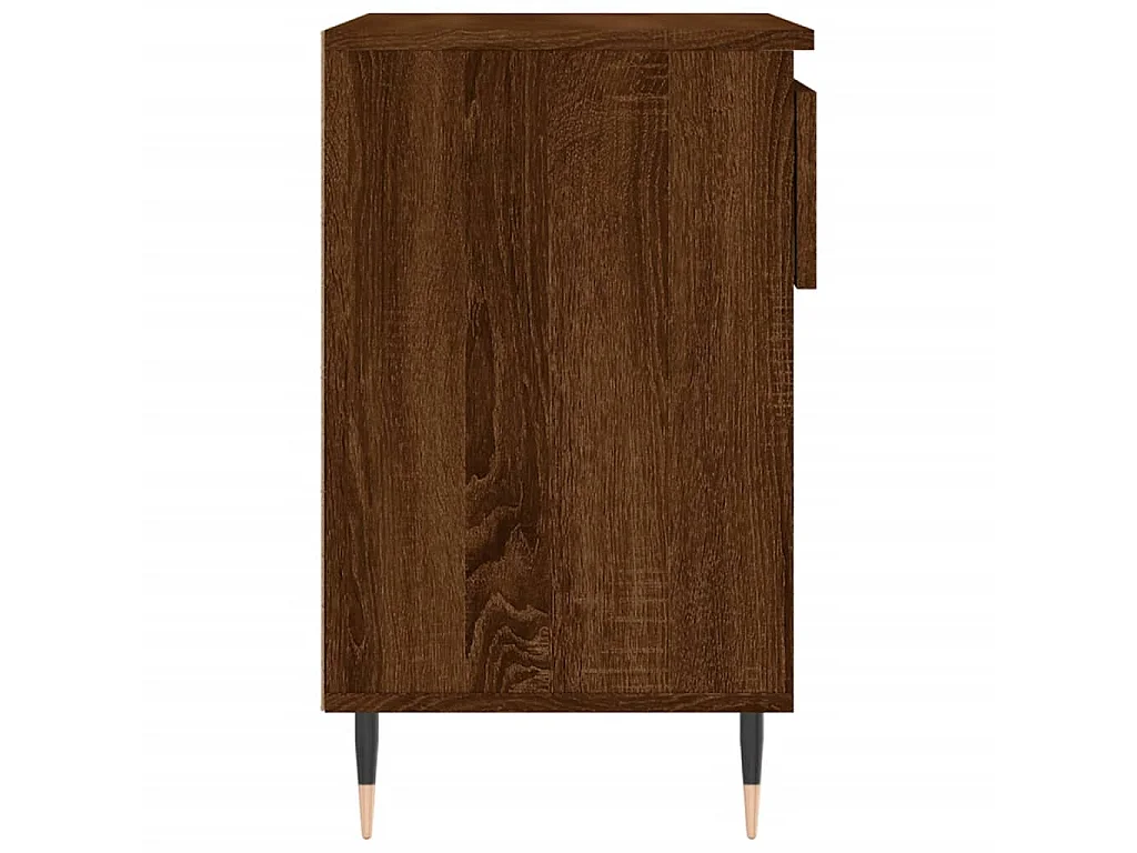 Scarpiera Rovere marrone 70x36x60 cm MDF