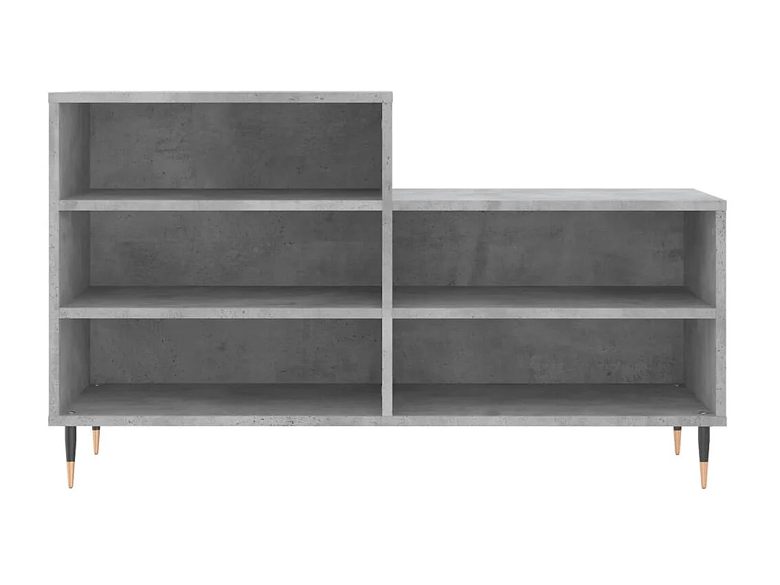 Armoire à chaussures Gris béton 102x36x60 cm Bois d'ingénierie