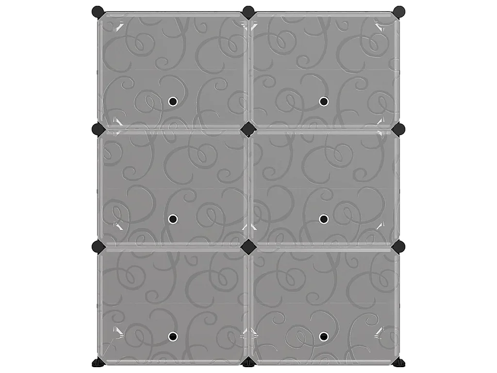 sapateira preta 84,5x31x93,5 cm PP