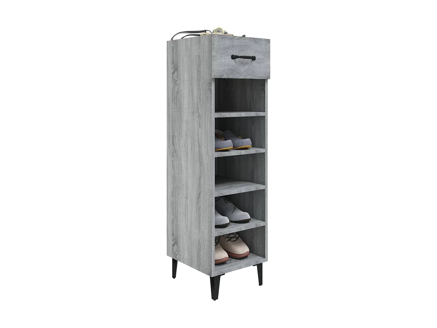 Meuble à chaussures Sonoma gris 30x35x105 cm Bois d'ingénierie