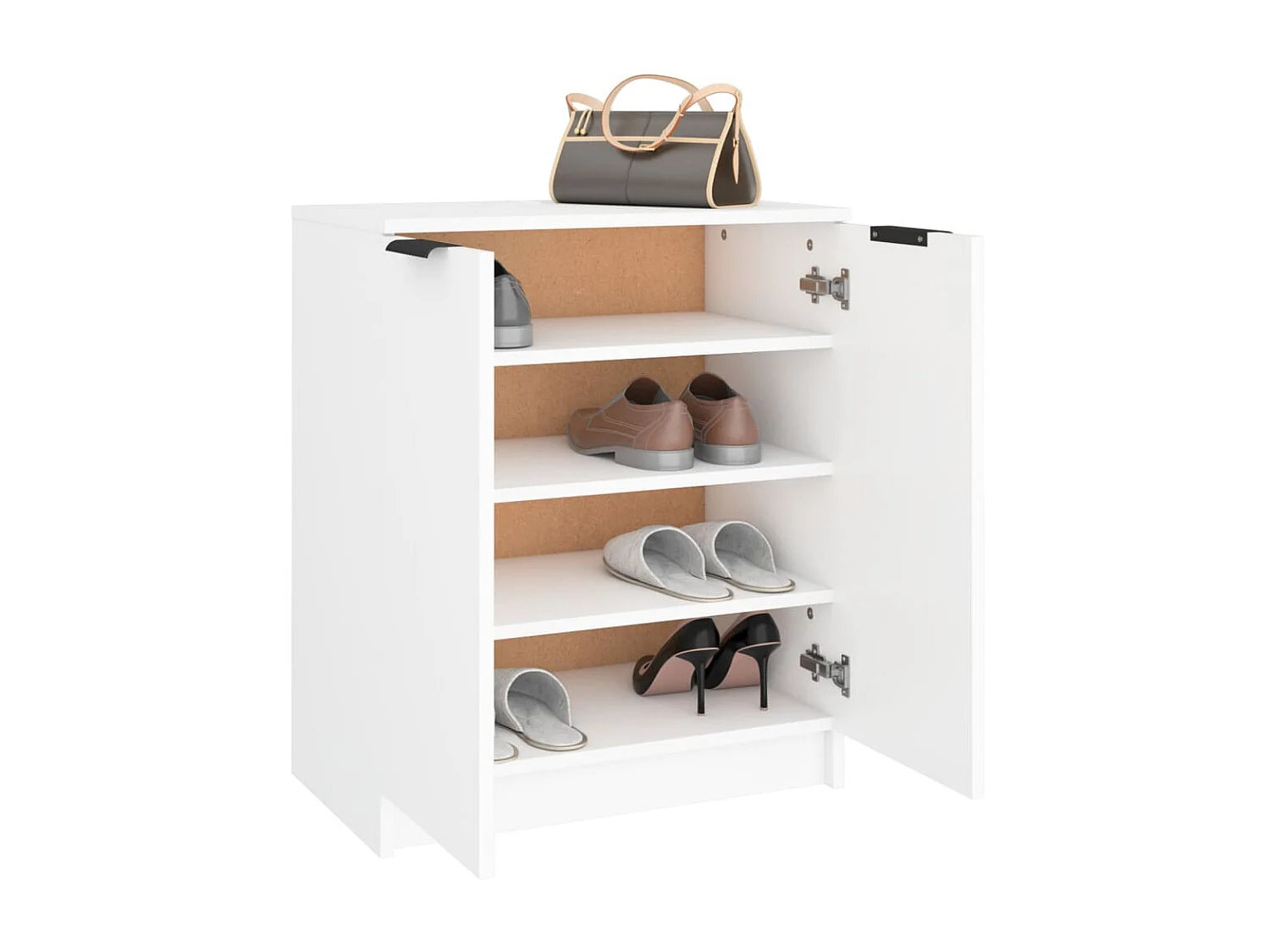 Scarpiera Bianca 59x35x70 cm MDF