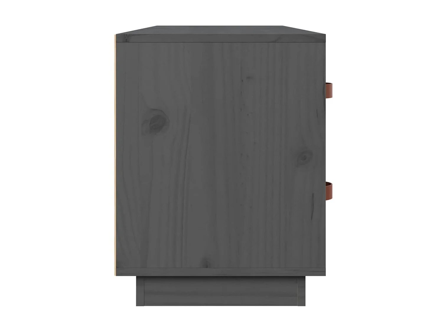 Schoenenbank Grijs 100x34x45 cm Massief grenenhout