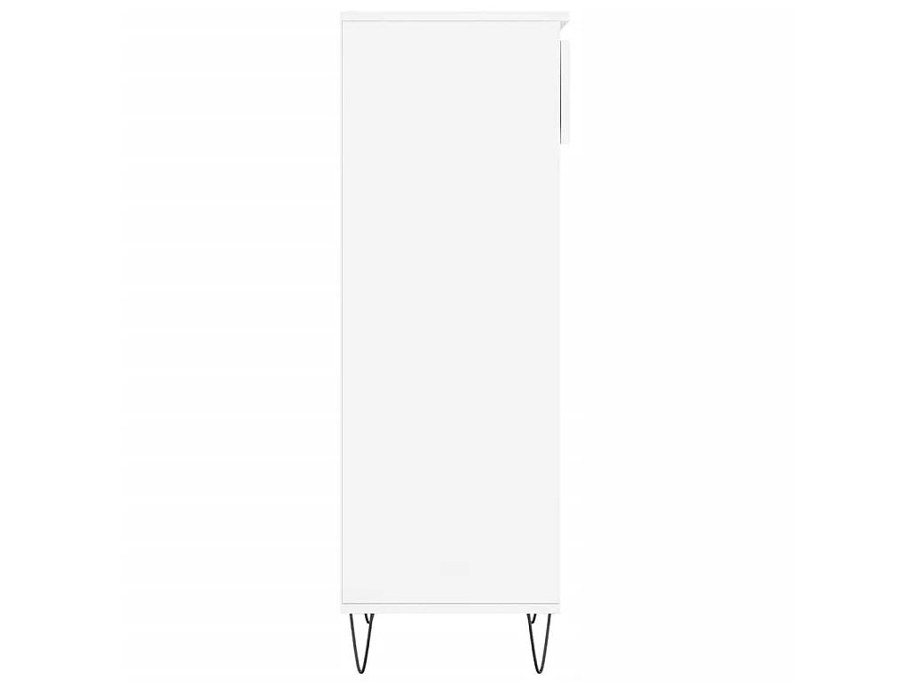 Scarpiera Bianco lucido 40x36x105 cm MDF