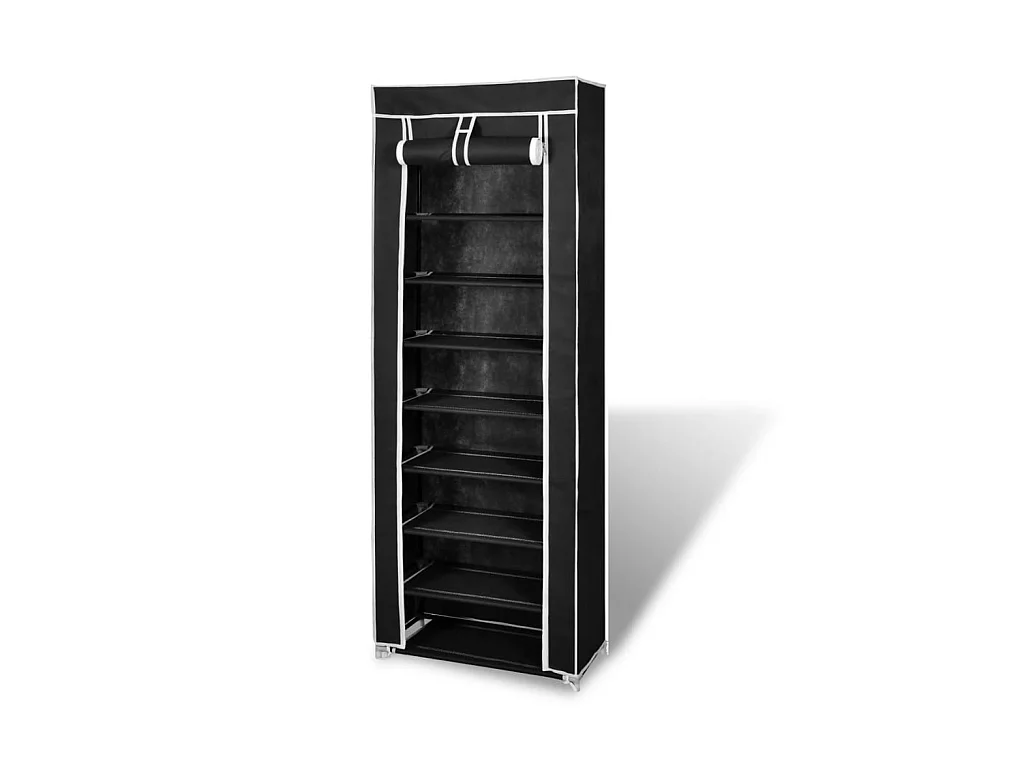 Schoenenrekplanken 162 x 57 x 29 cm Zwart