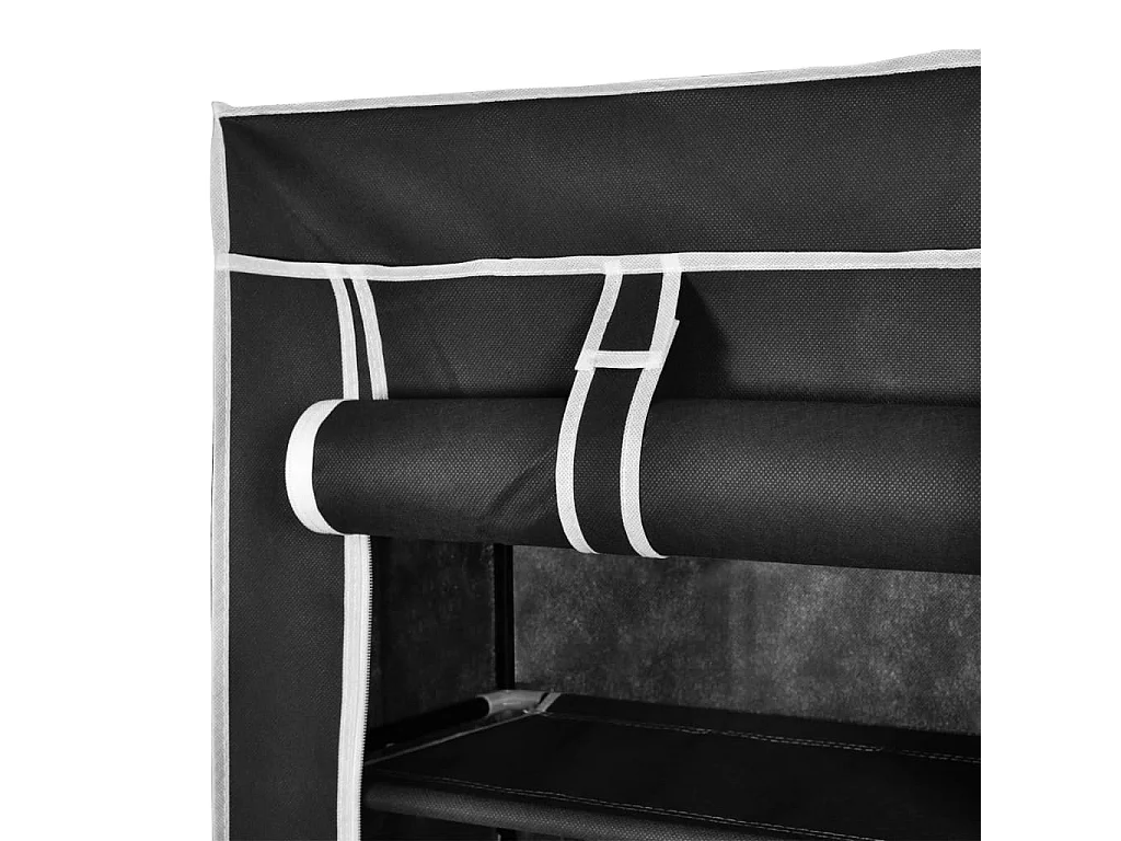 Porte-chaussures étagères 162 x 57 x 29 cm Noir