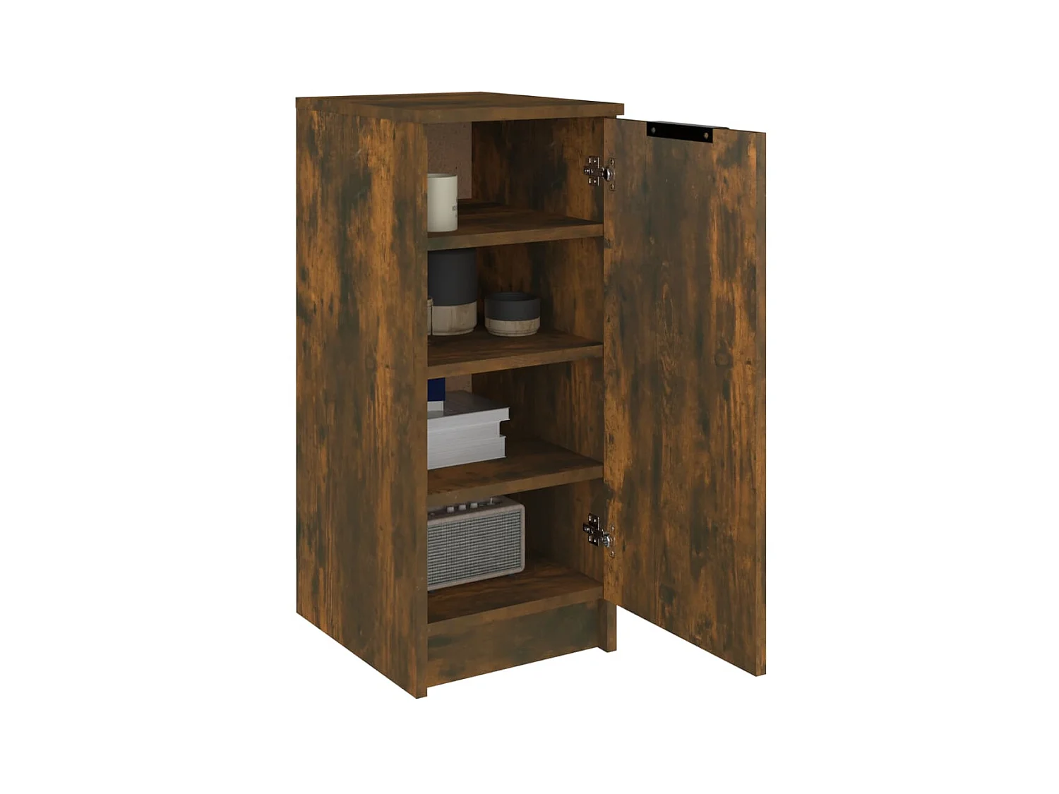 Schoenenkast Gerookt eiken 30x35x70 cm Bewerkt hout