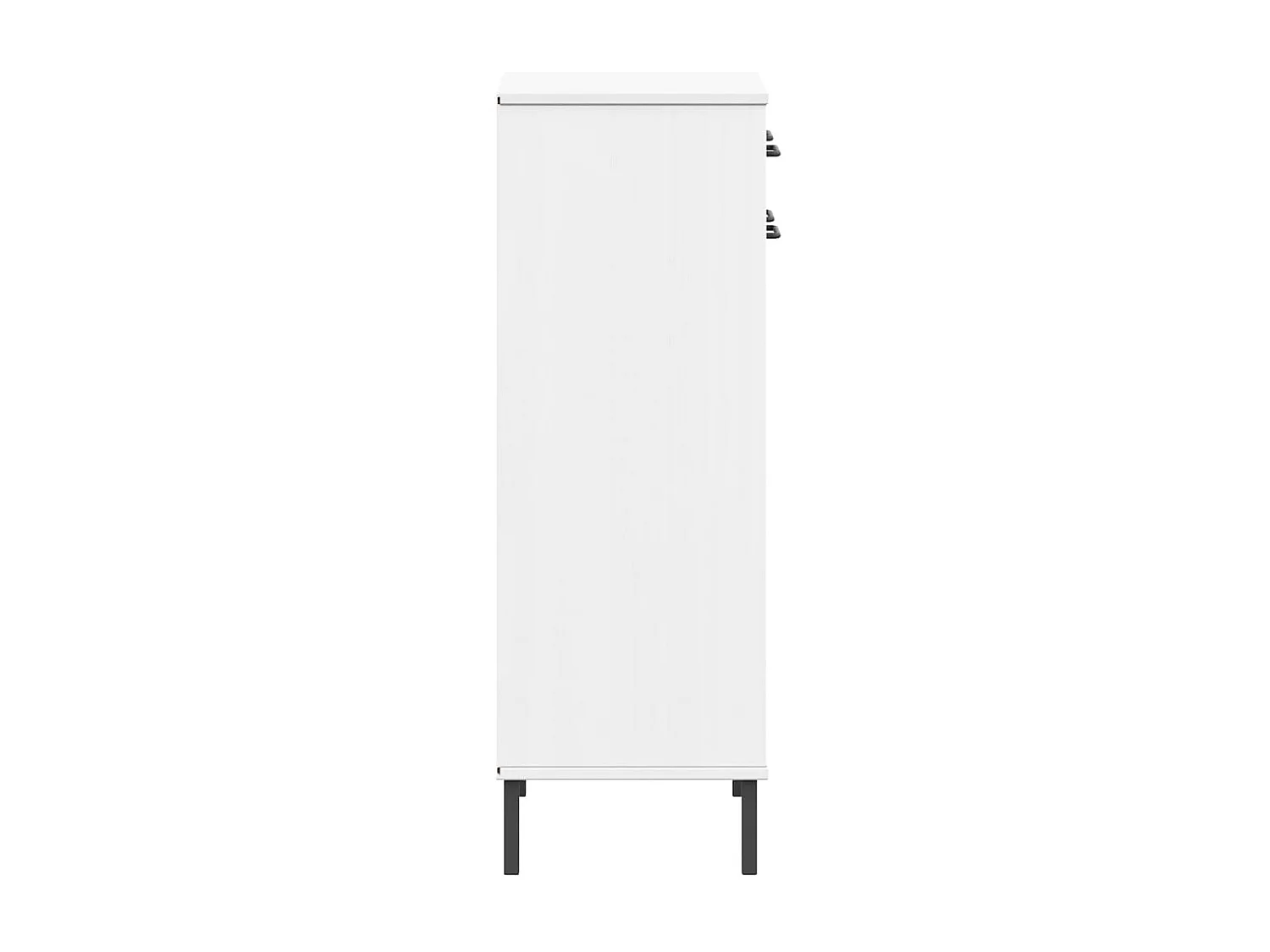 scarpiera e piedini in metallo Legno di Pino Bianco OSLO