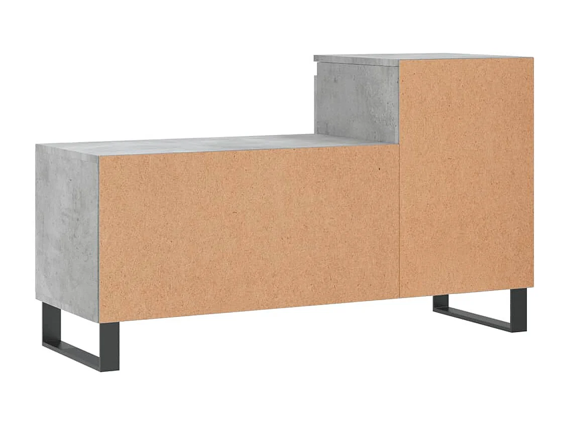 Armoire à chaussures Gris béton 102x36x60 cm Bois d'ingénierie
