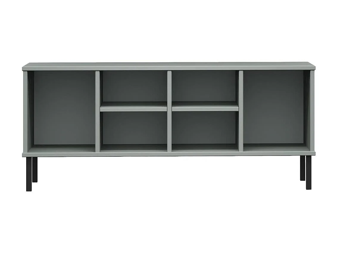 sapateira pernas de metal Cinza 106x35x45 cm Madeira OSLO