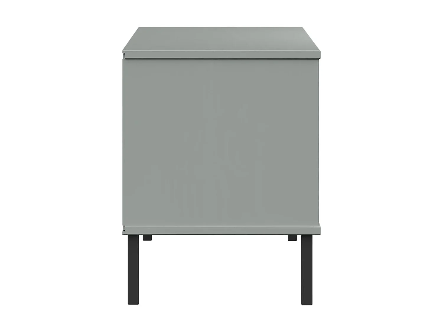 sapateira pernas de metal Cinza 106x35x45 cm Madeira OSLO