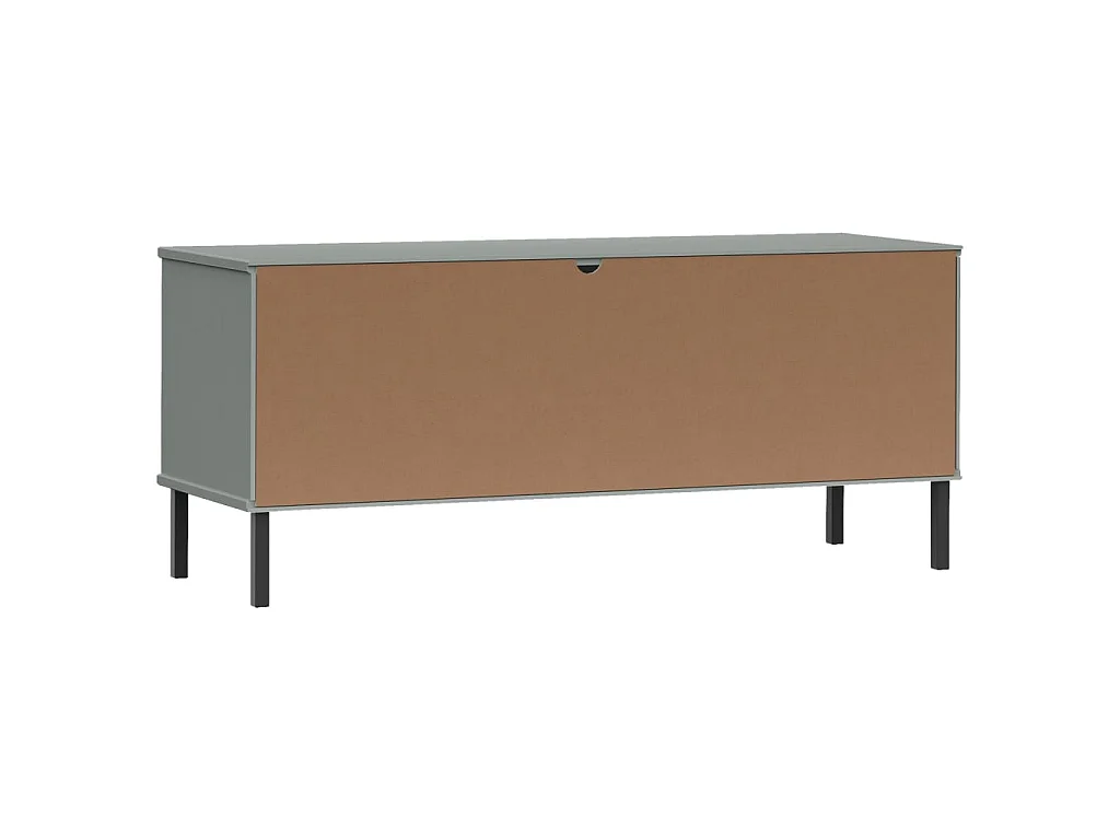 sapateira pernas de metal Cinza 106x35x45 cm Madeira OSLO