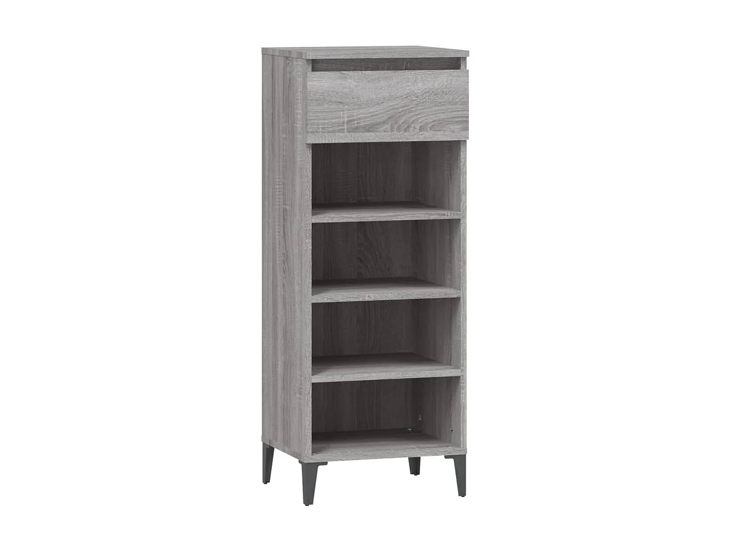 étagère à chaussures Sonoma gris 40x36x105 cm Bois ingénierie