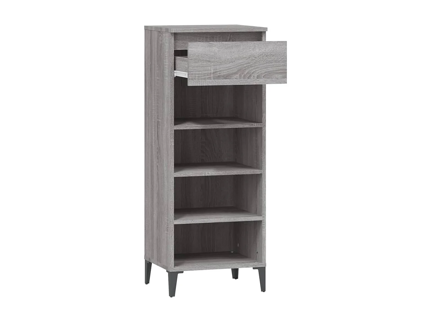 étagère à chaussures Sonoma gris 40x36x105 cm Bois ingénierie