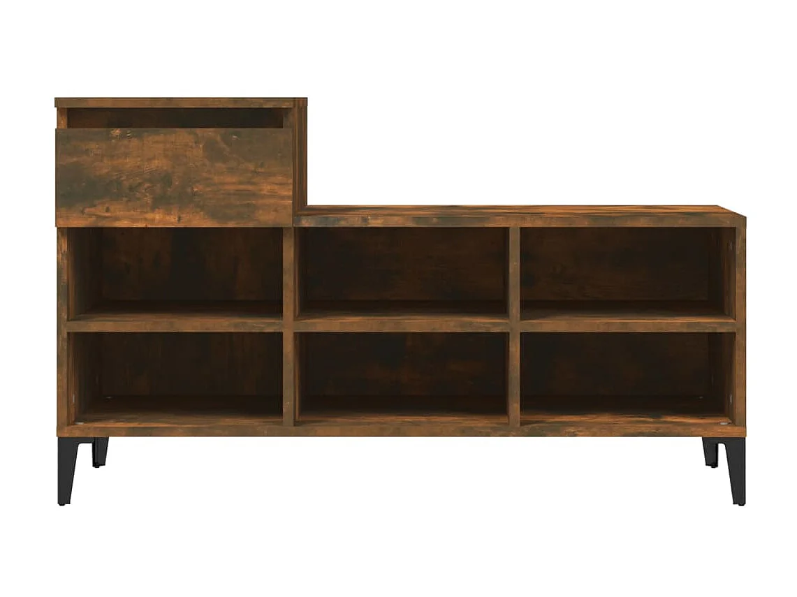 Zapatero Roble ahumado 102x36x60 cm Madera contrachapada