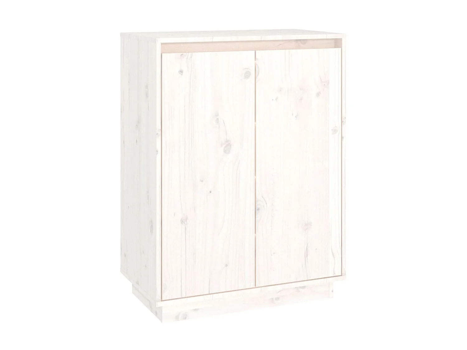 Armoire à chaussures Blanc 60x35x80 cm Bois de pin massif
