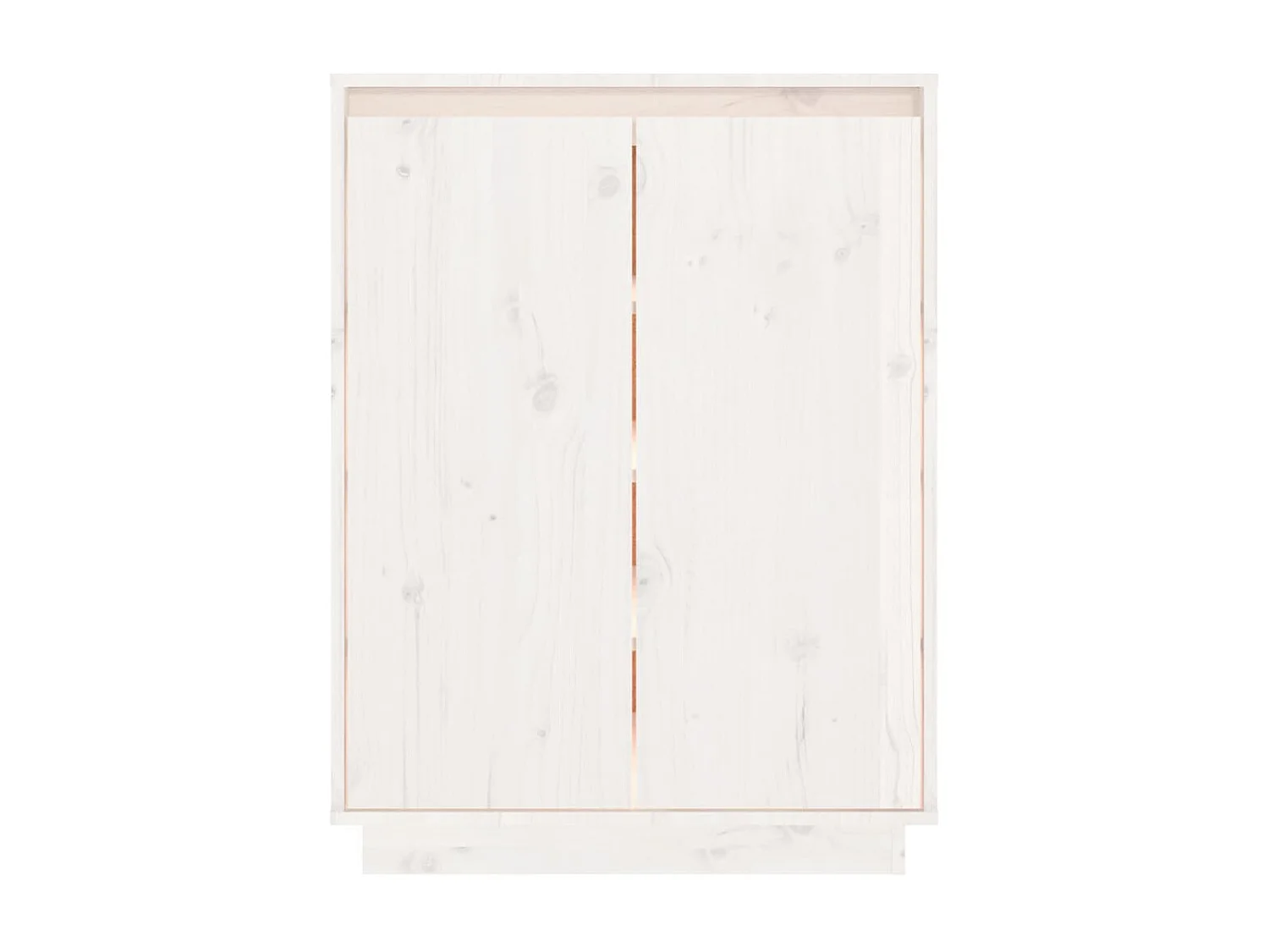Armoire à chaussures Blanc 60x35x80 cm Bois de pin massif