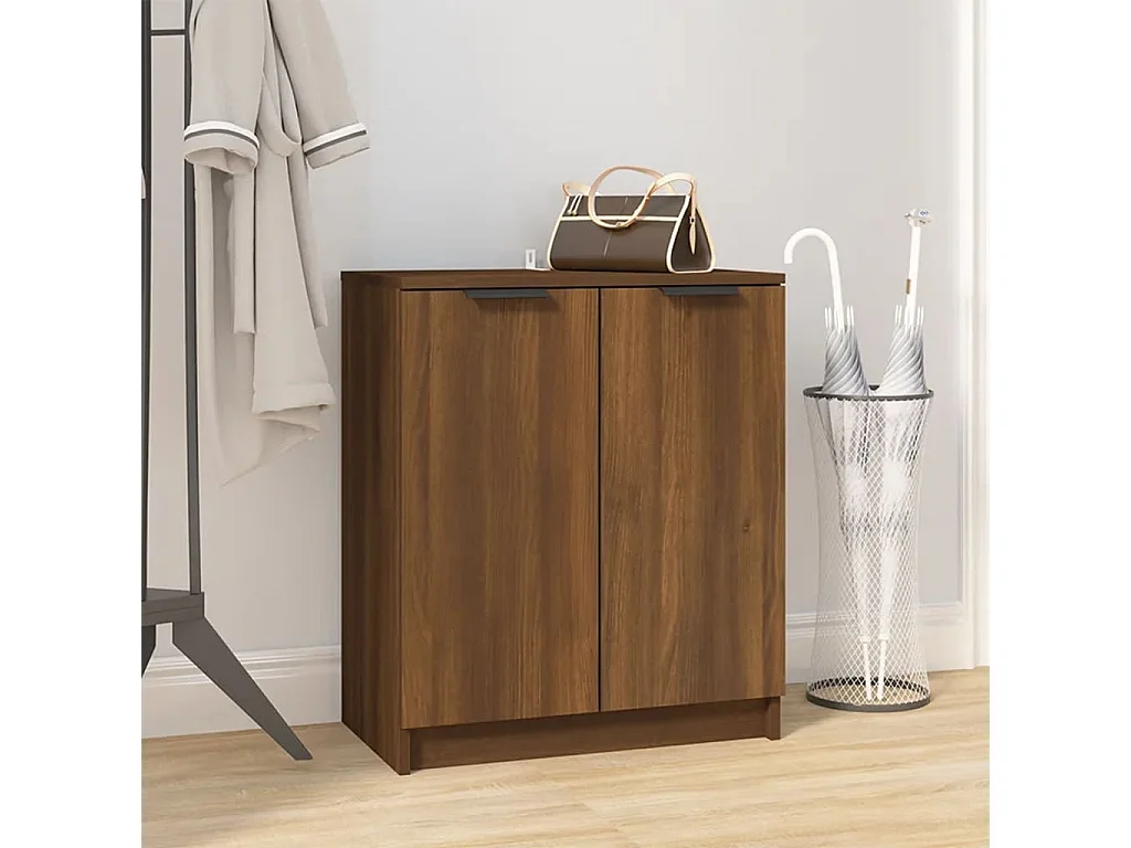 Meuble à chaussures Chêne marron 59x35x70 cm Bois d'ingénierie